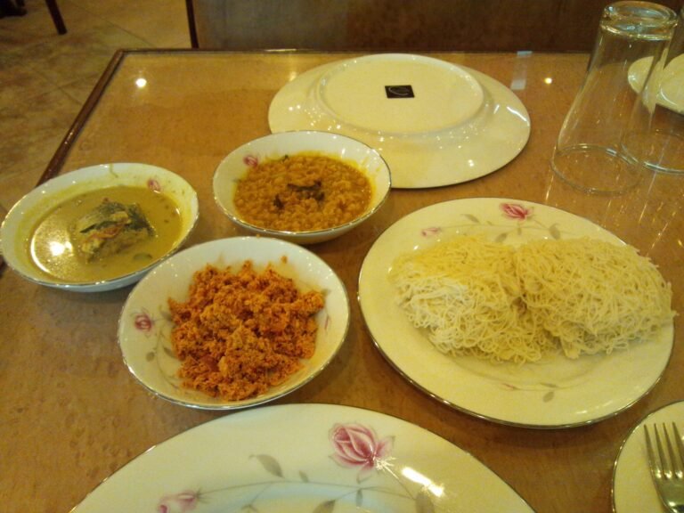 Sri Lankan breakfast by String hoppers scaled 768x576
